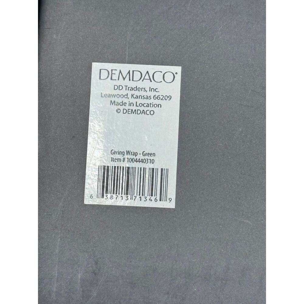 Demdaco Handmade Giving Collection Reversible Wrap Green Fringe Shawl NEW - Picture 7 of 7